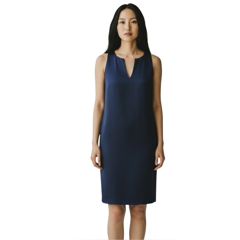 Gretchen Scott Sleeveless Jersey Knit Preppy Sheath Dress